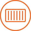 Full Container Load icon orange