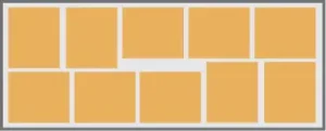 Visual representation of Australian 10 pallets in a 20 foot shipping container