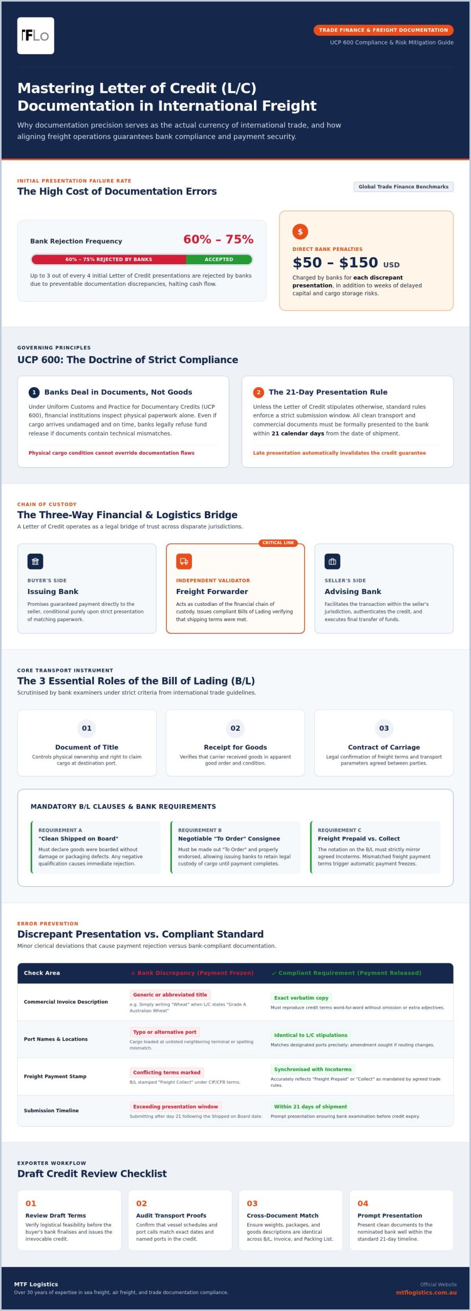 Letter of Credit Documentation in Freight: A 2026 Guide to Compliance